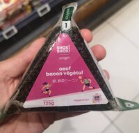 Onigiri œuf bacon végétal