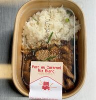 Porc au caramel riz blanc