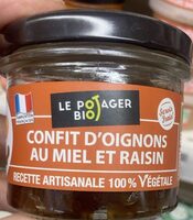 Confit d’oignons au miel et raisin