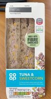 TUNA & SWEETCORN WITH MAYONNAISE ON MALTED BREAD