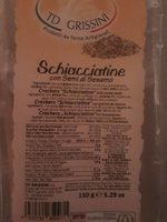 Crackers Schiacciatine con Semi di Sesamo