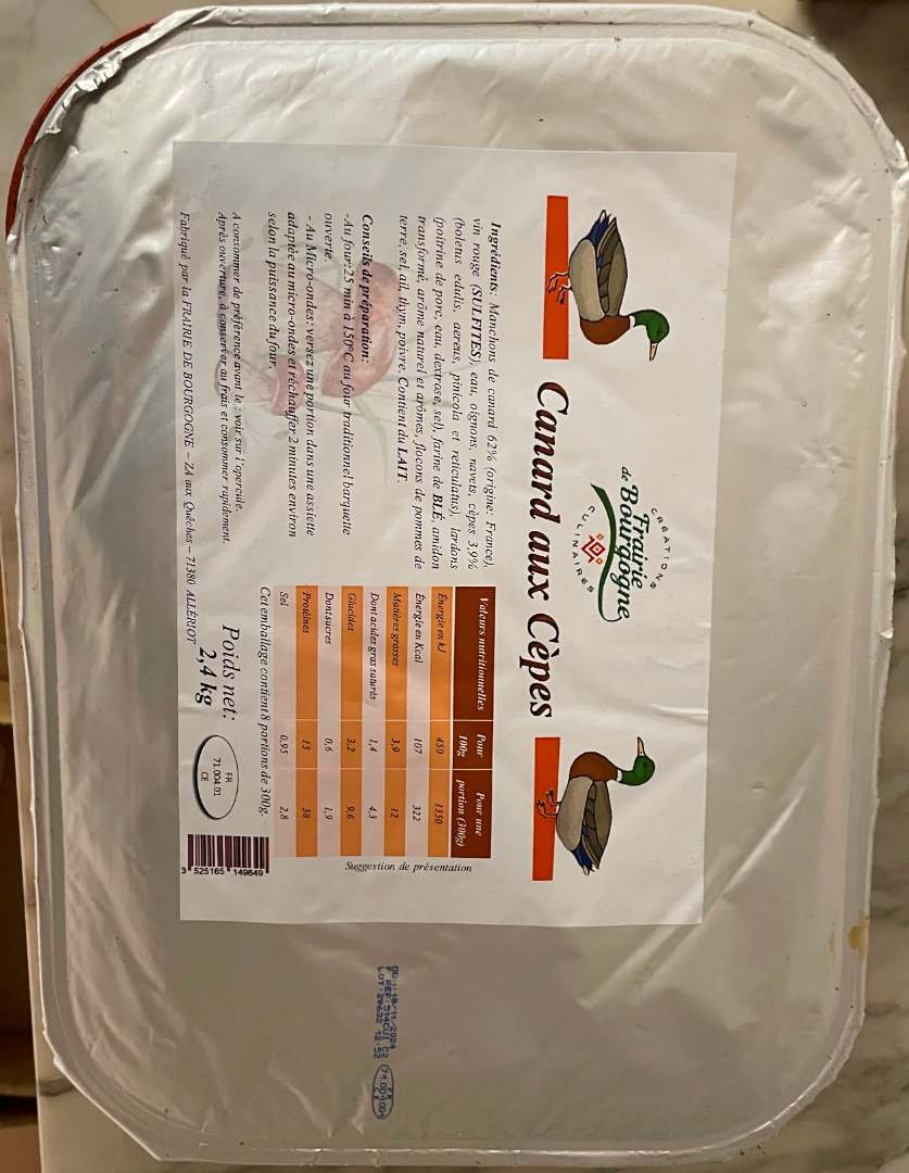Photo du produit rappelé