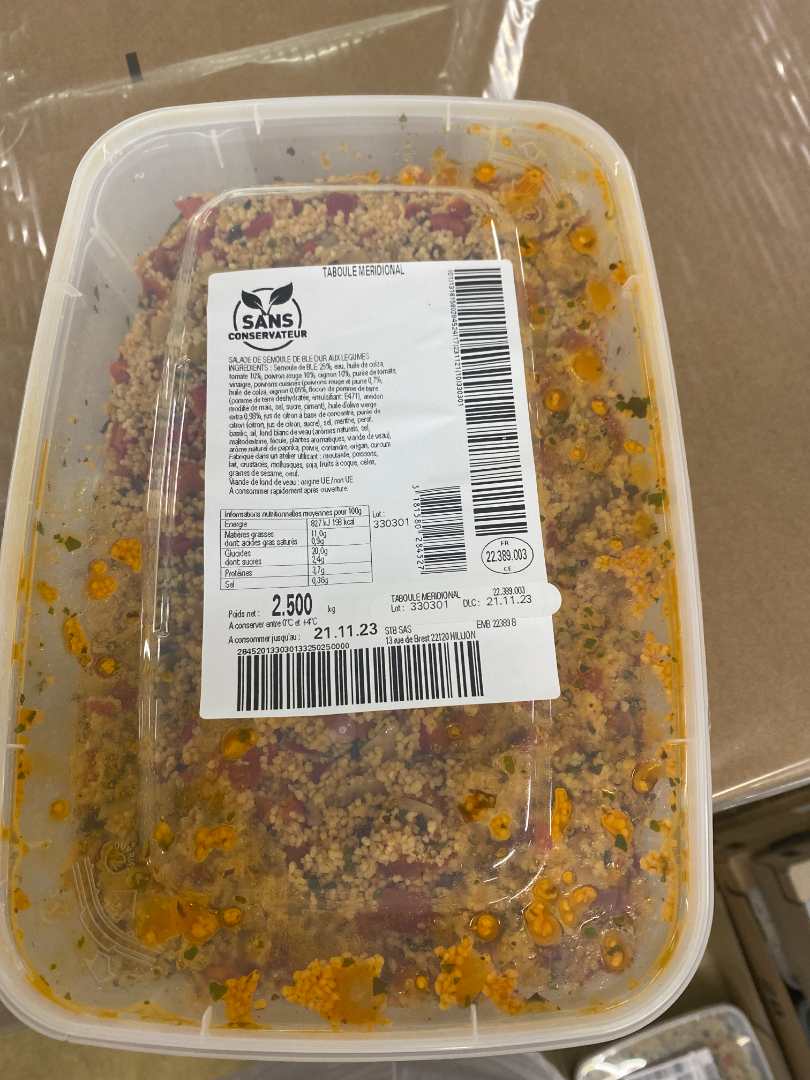 Photo du produit rappelé