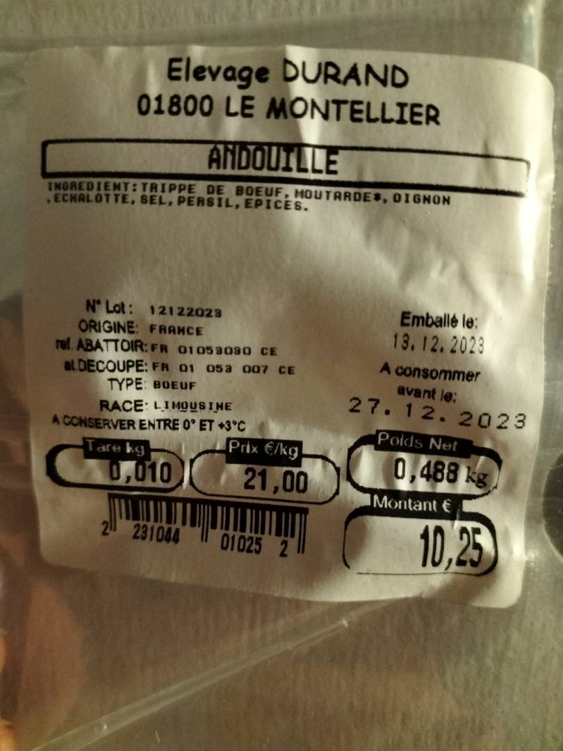 Photo du produit rappelé