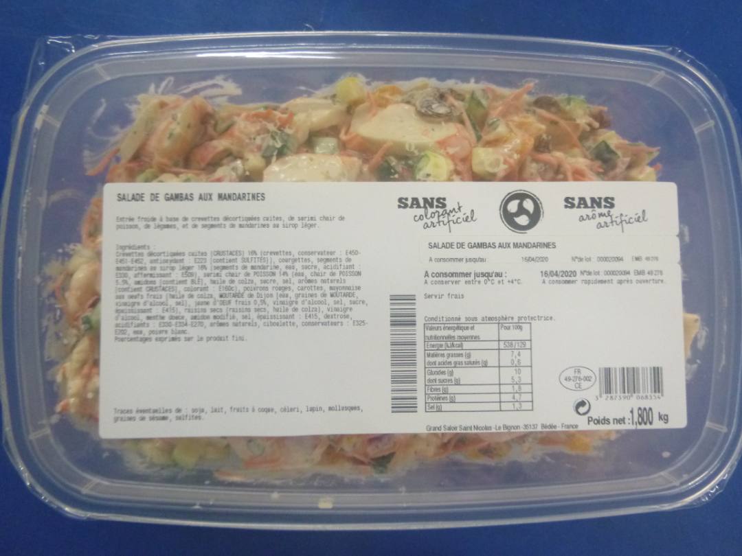 Photo du produit rappelé
