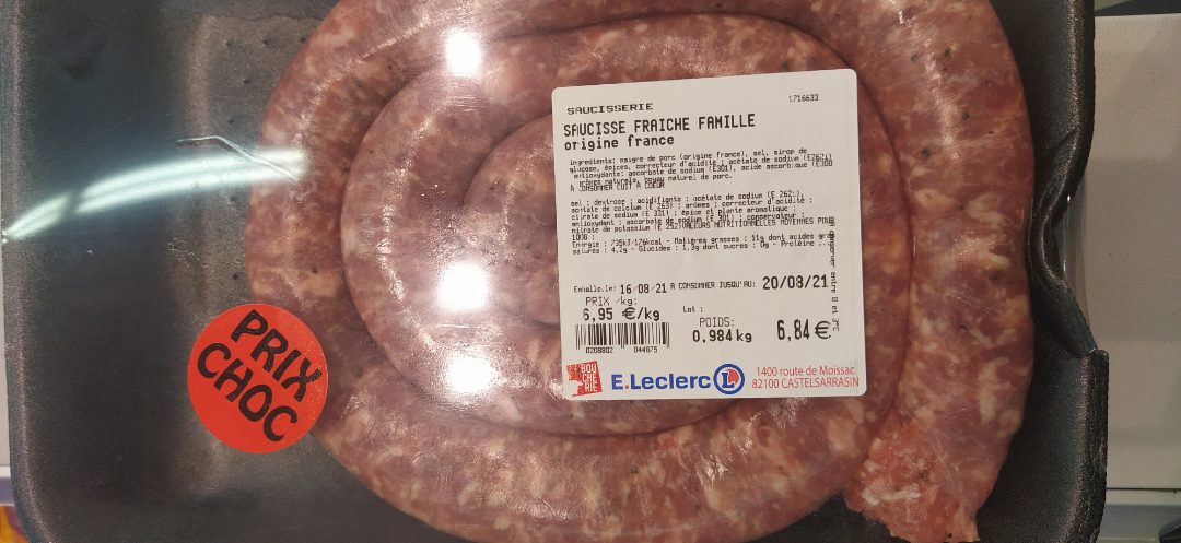 Photo du produit rappelé