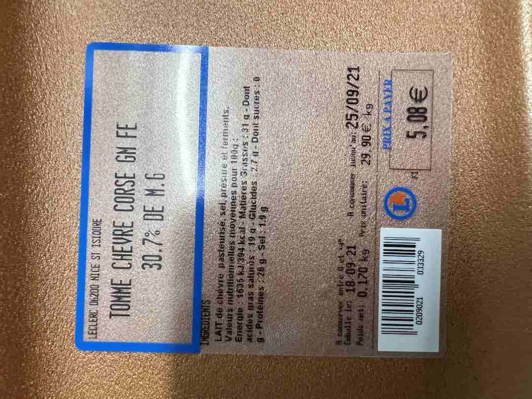 Photo du produit rappelé